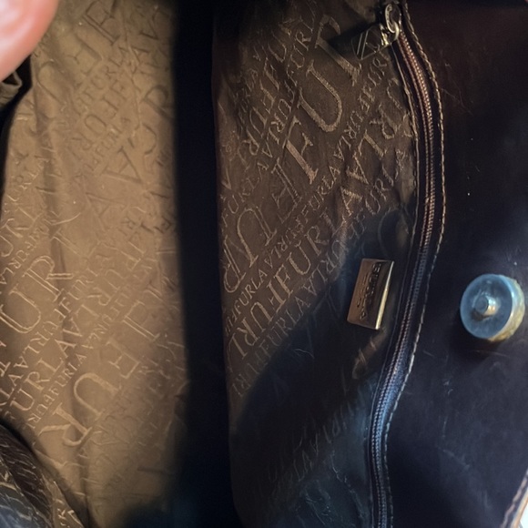 Women’s Furla Brown Leather Satchel with snap close. Made in Italy. Classy! - Picture 5 of 9